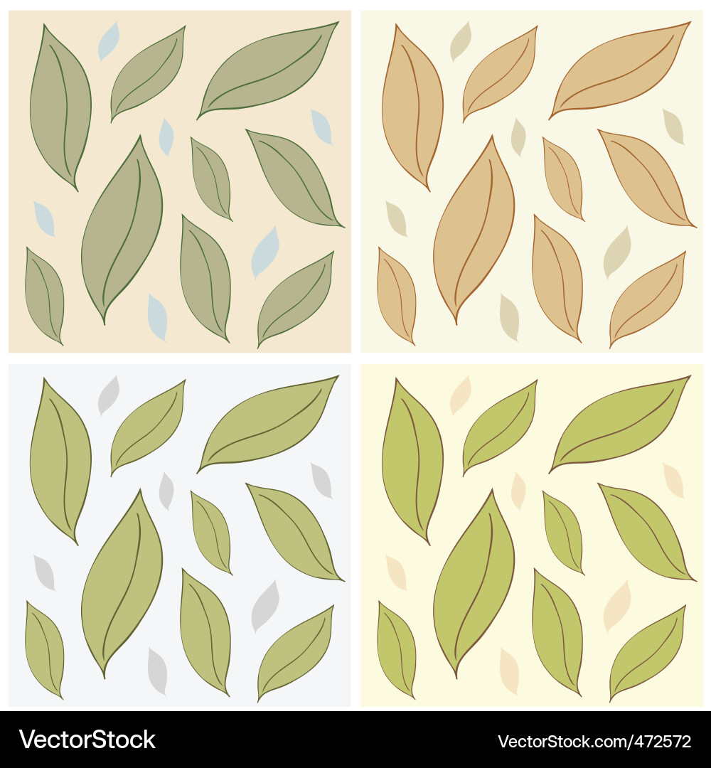 Leaf Pattern Tile vector image