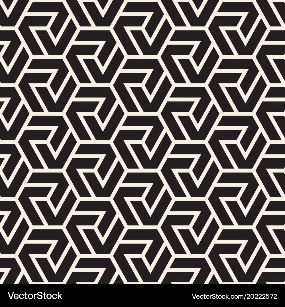 Modern Geometric Hexagonal Pattern vector image