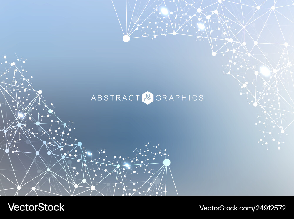 Science network pattern connecting lines and dots Science network pattern connecting lines and dots vector image