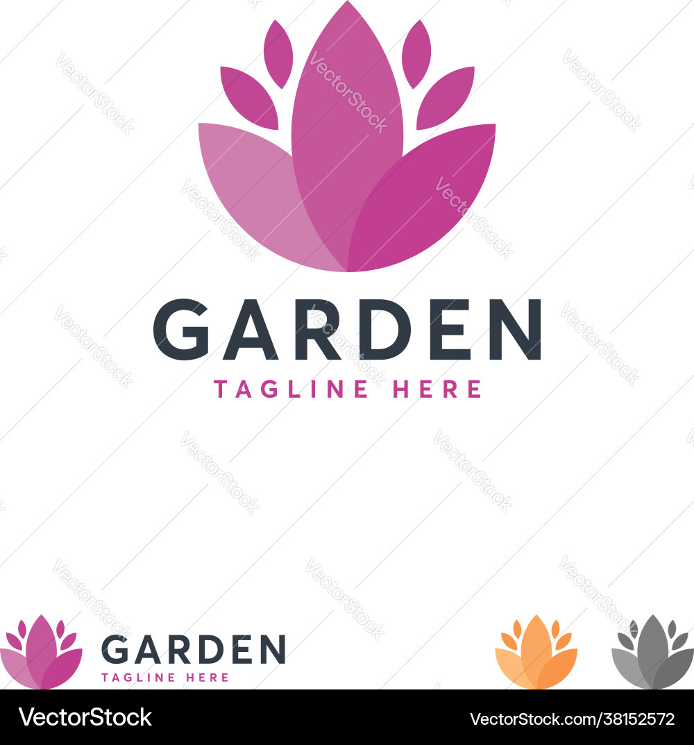 Süße moderne Blume Logo Designs Körperpflege Süße moderne Blume Logo Designs Körperpflege vektorbild