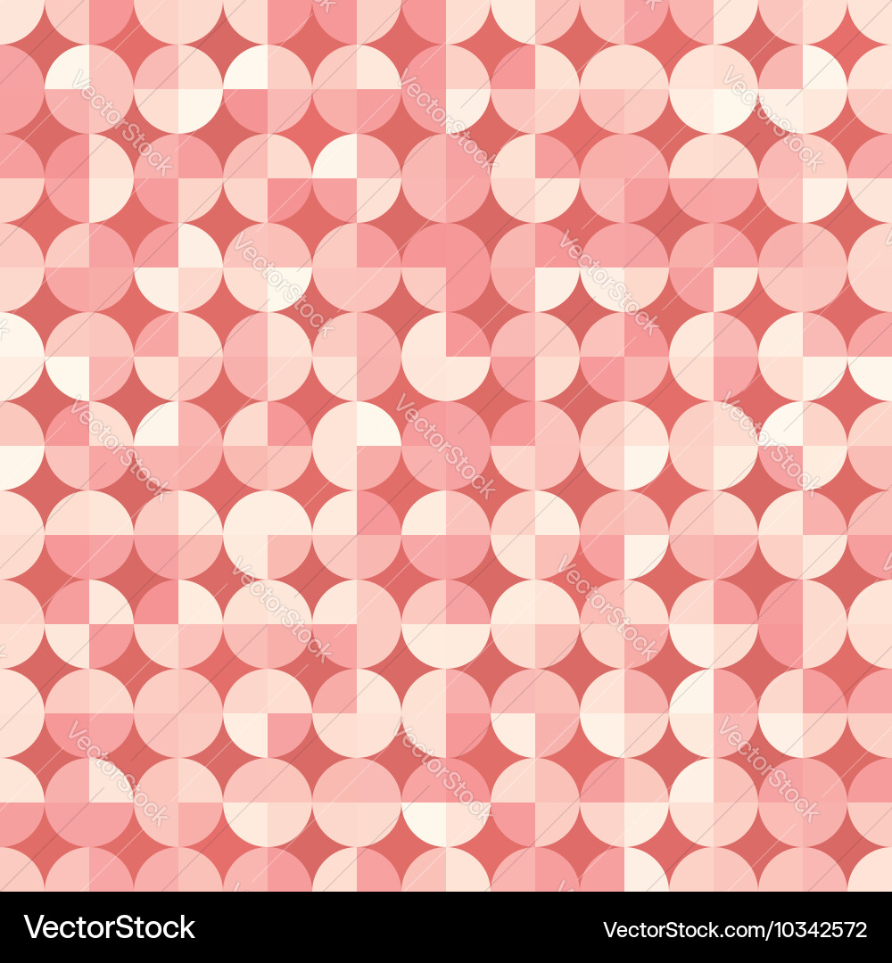 Seamless geometric pattern in retro style vector image