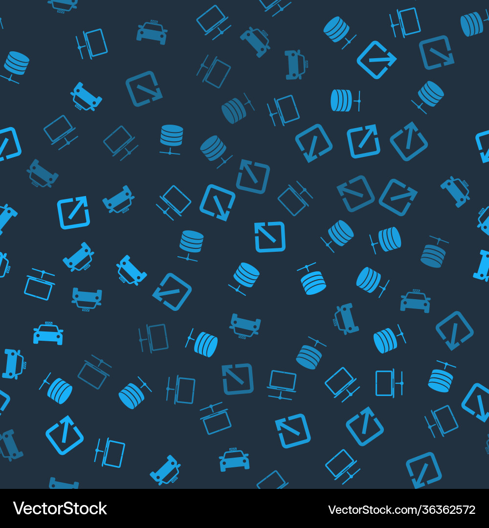 Set computer network server data web hosting vector image