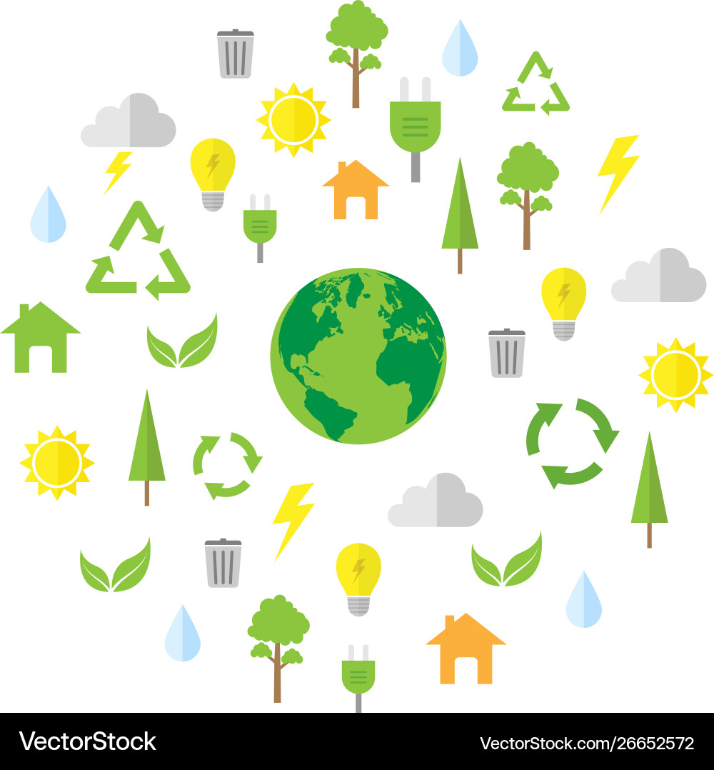 Simple environment icon Simple environment icon Vector Image