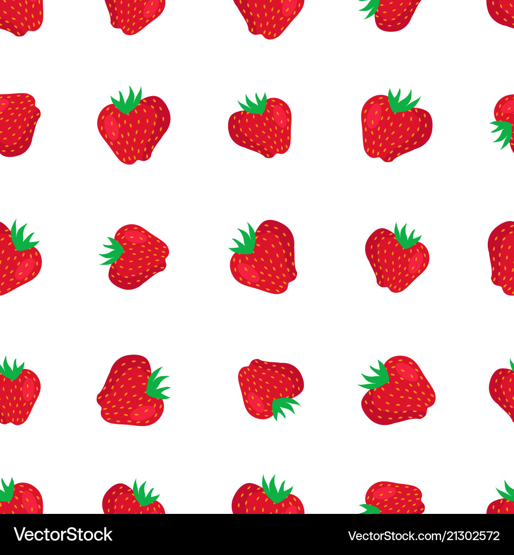 Strawberries seamless pattern Strawberries seamless pattern vector image