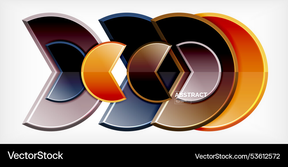 Trendy round shapes with triangular angle design Trendy round shapes with triangular angle design Vector Image