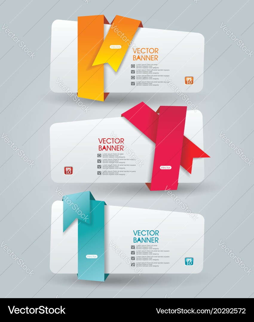 Web panel design Vector Image