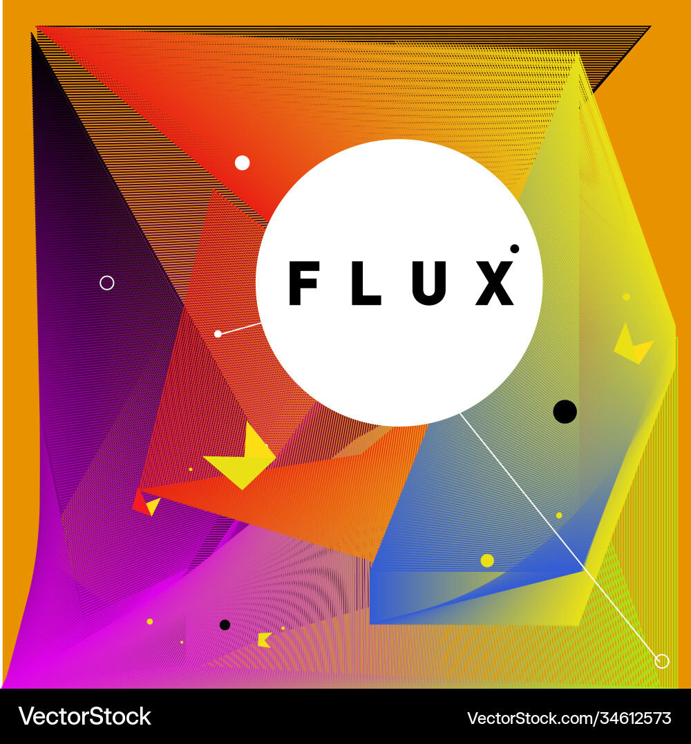 3d colorful wave background dynamic flux effect 3d colorful wave background dynamic flux effect vector image