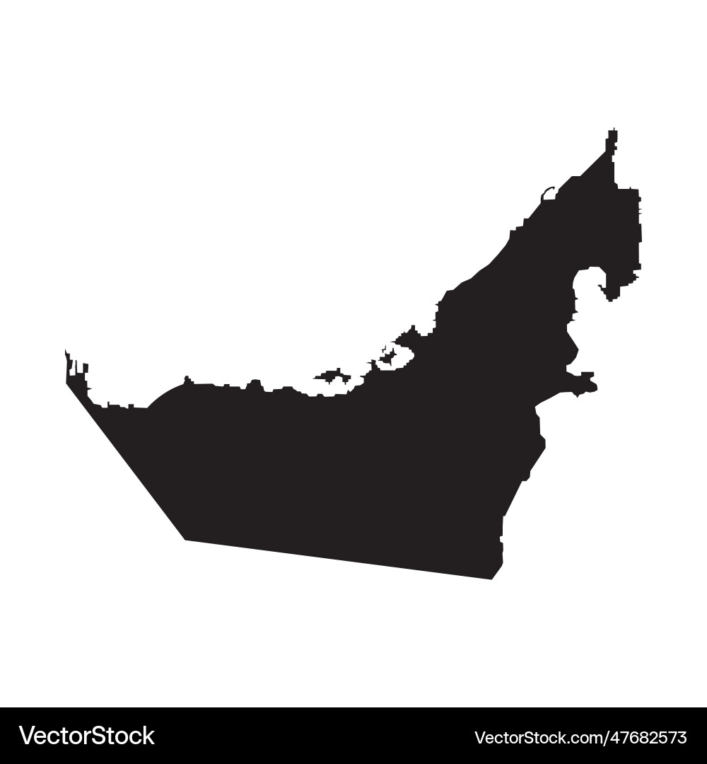 Dubai Map Icon vector image