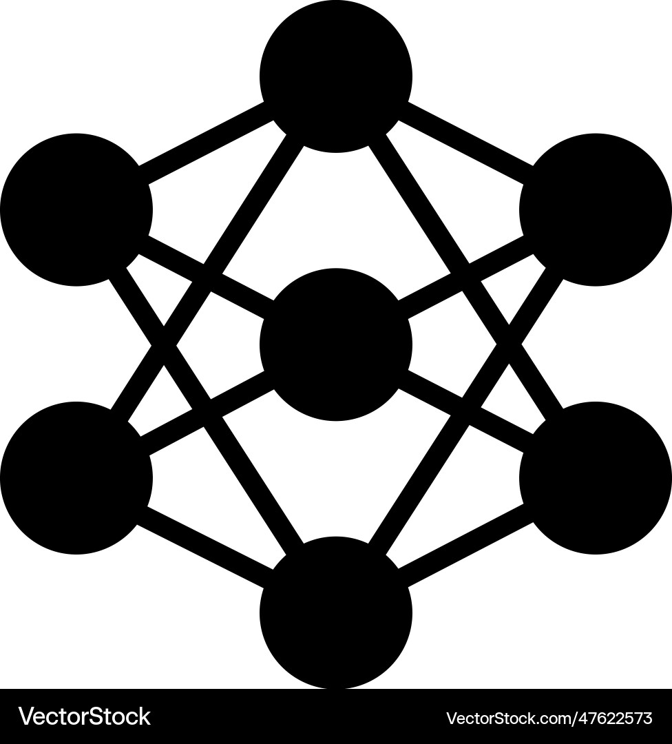 Neural Network Icon - AI & Machine Learning vector image