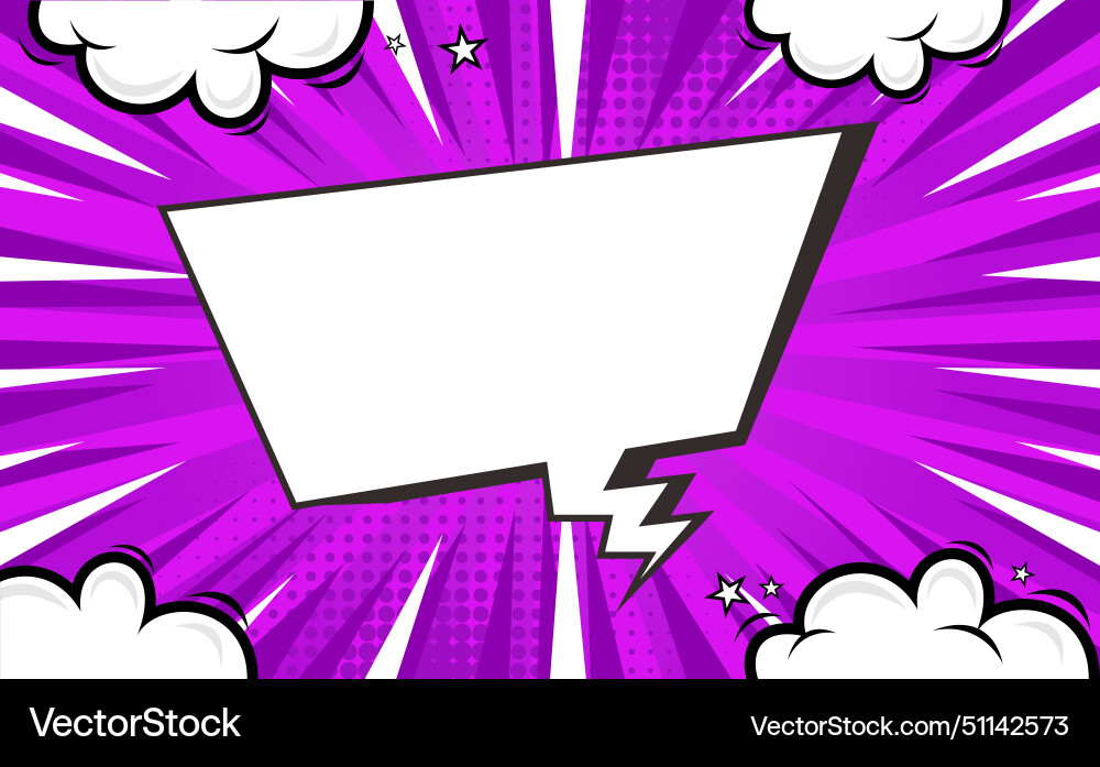 Premium purple comic cartoon background stars Premium purple comic cartoon background stars vector image