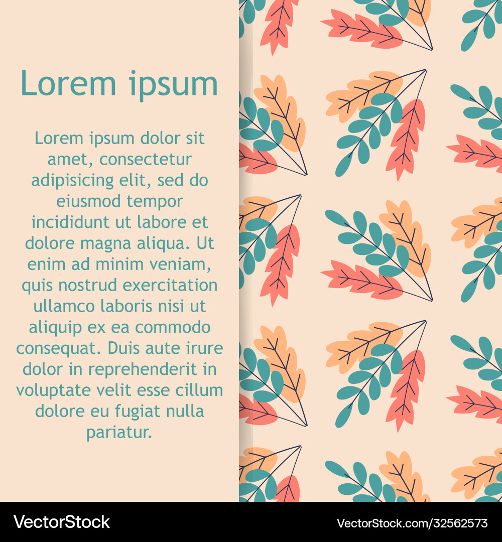 Seamless pattern with abstract leaves Seamless pattern with abstract leaves Vector Image