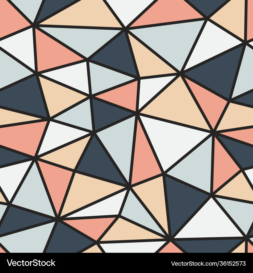 Seamless triangular geometric pattern Seamless triangular geometric pattern vector image