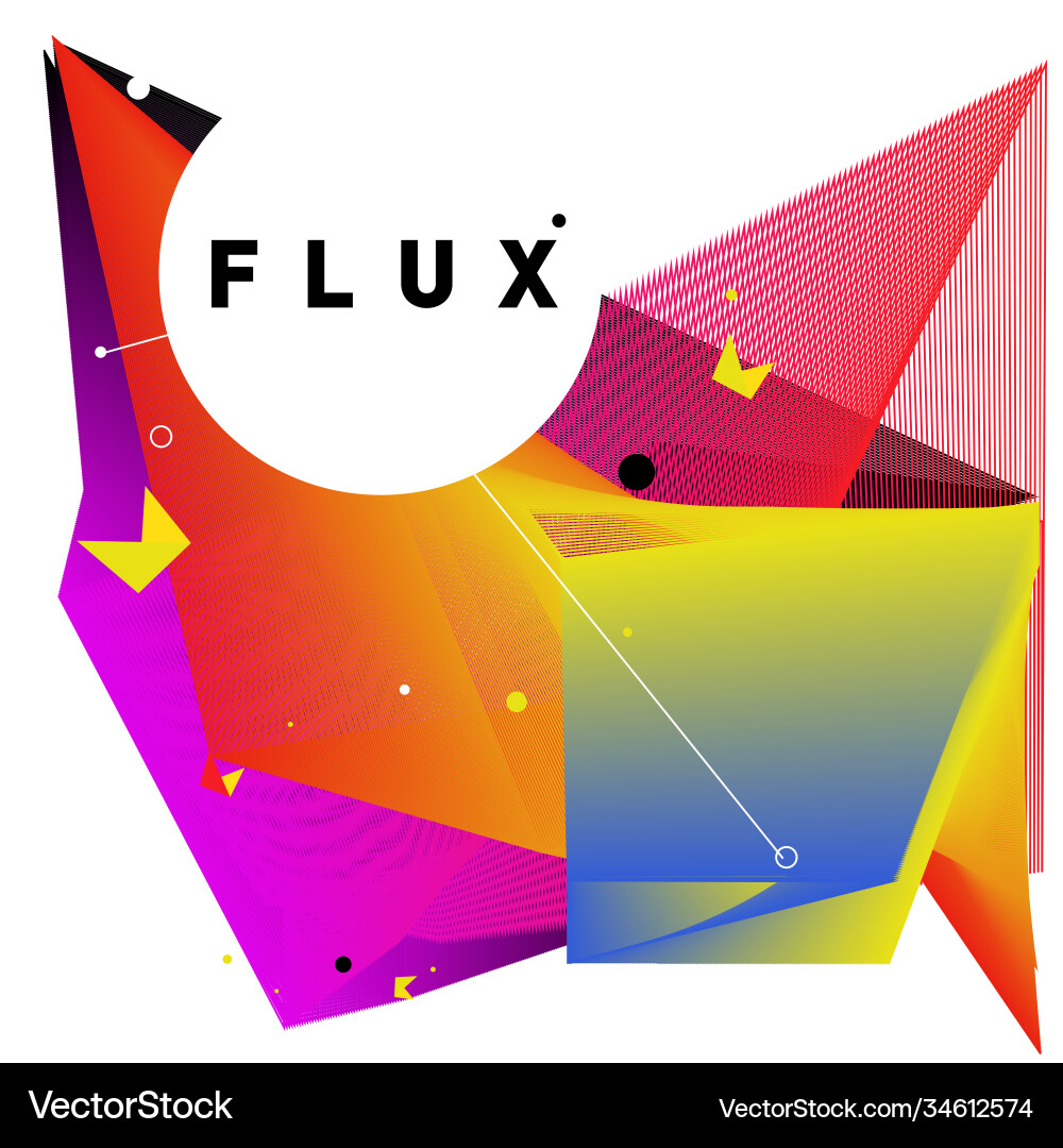 3d colorful wave background dynamic flux effect 3d colorful wave background dynamic flux effect Vector Image