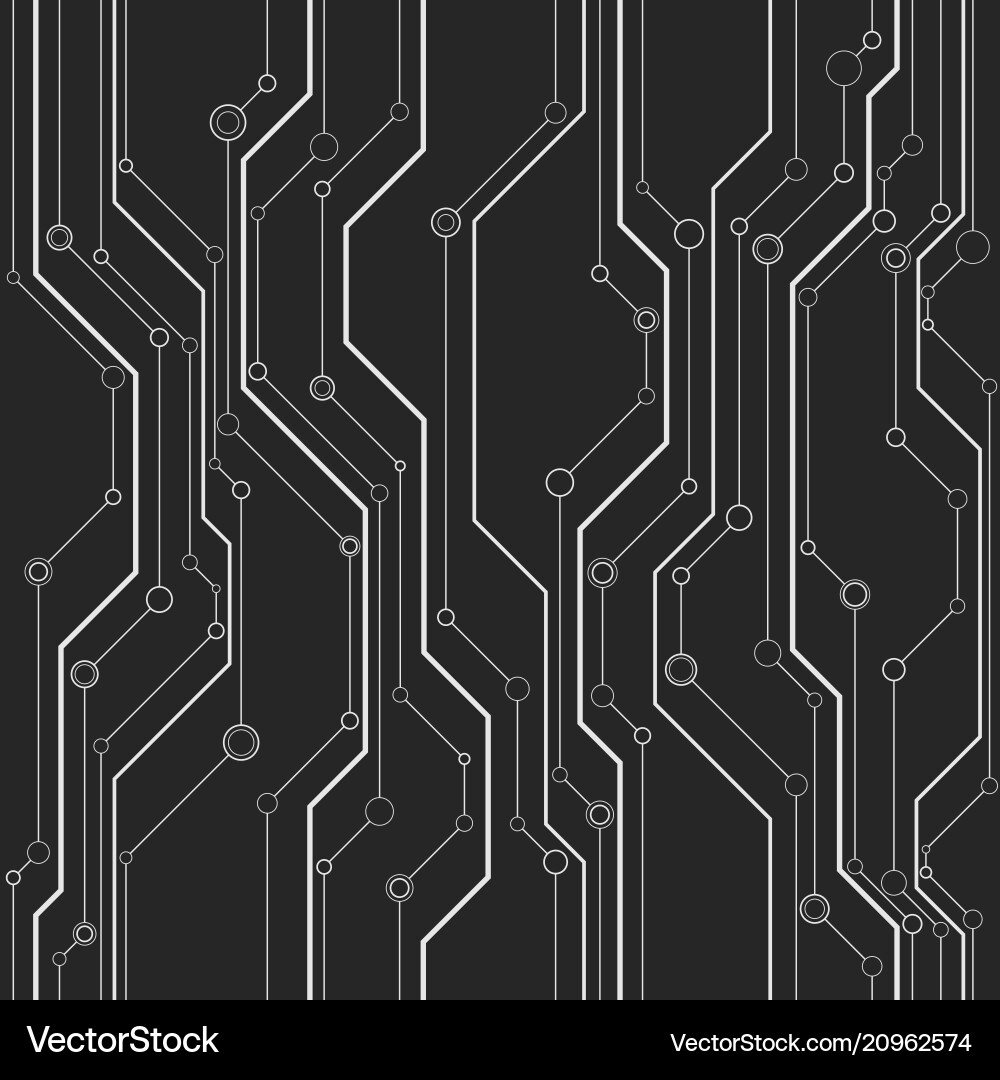 Abstract Circuit Pattern vector image