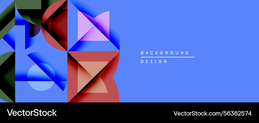 Abstract geometric composition overlapping shapes Abstract geometric composition overlapping shapes vector image