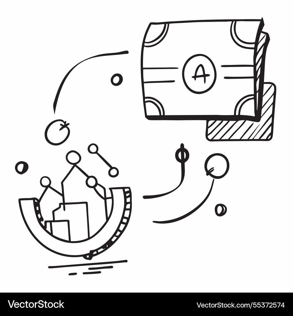 Ai algorithm and dollar sign concept Ai algorithm and dollar sign concept vector image