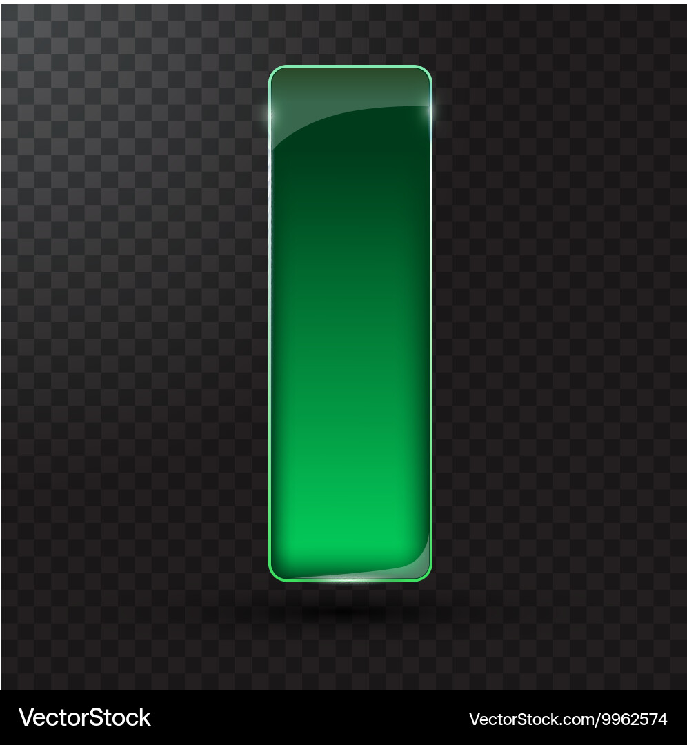 Colored glass button for web interface Vector Image