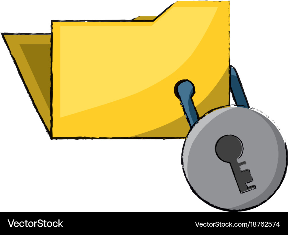 Document folder design concept vector image