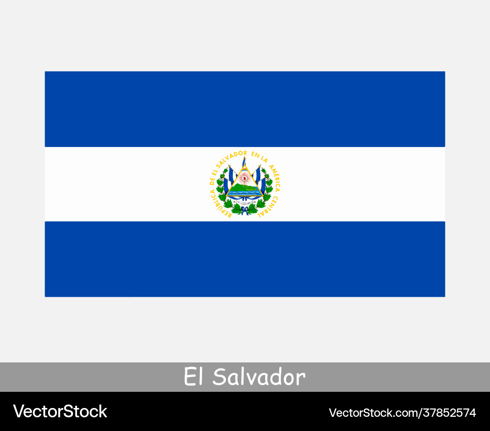 El salvador salvadoran country national flag icon El salvador salvadoran country national flag icon vector image