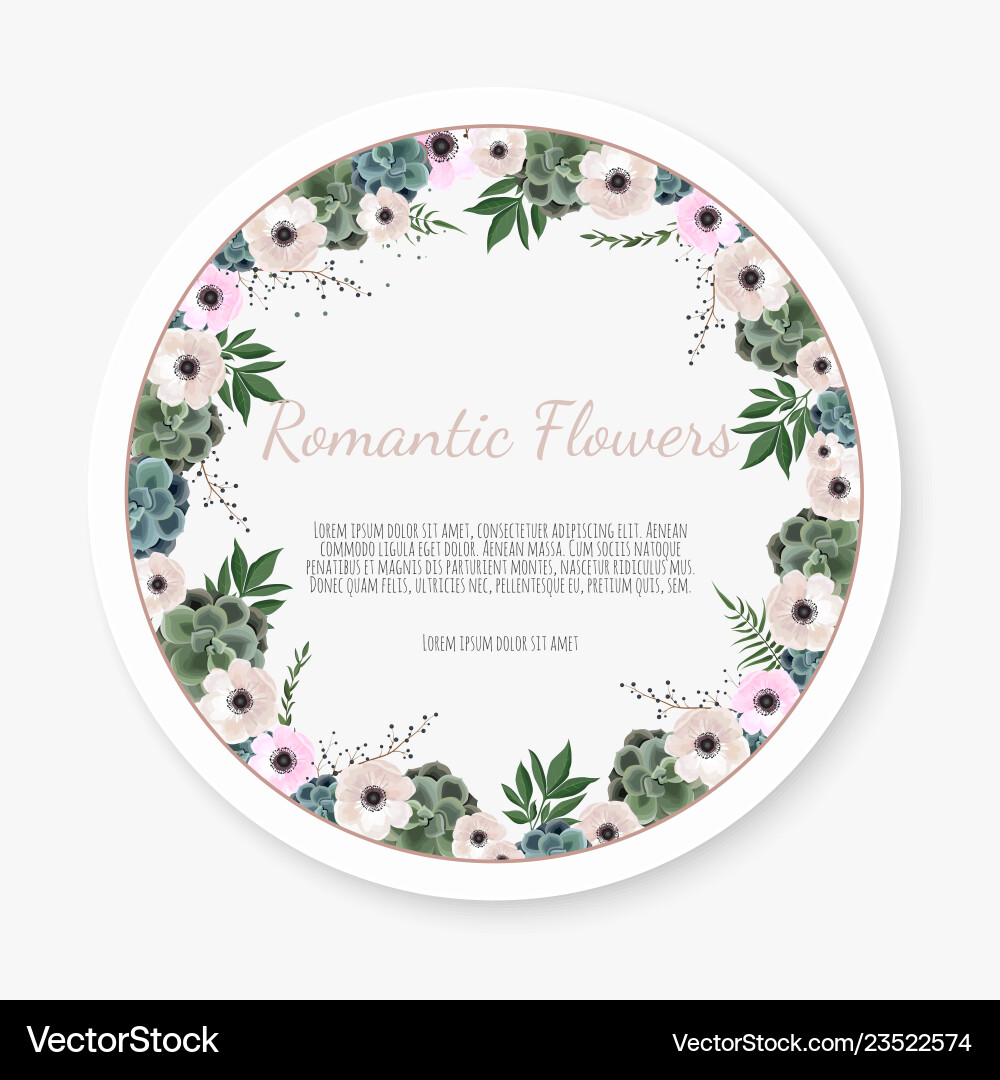 Floral design card greeting postcard Floral design card greeting postcard vector image