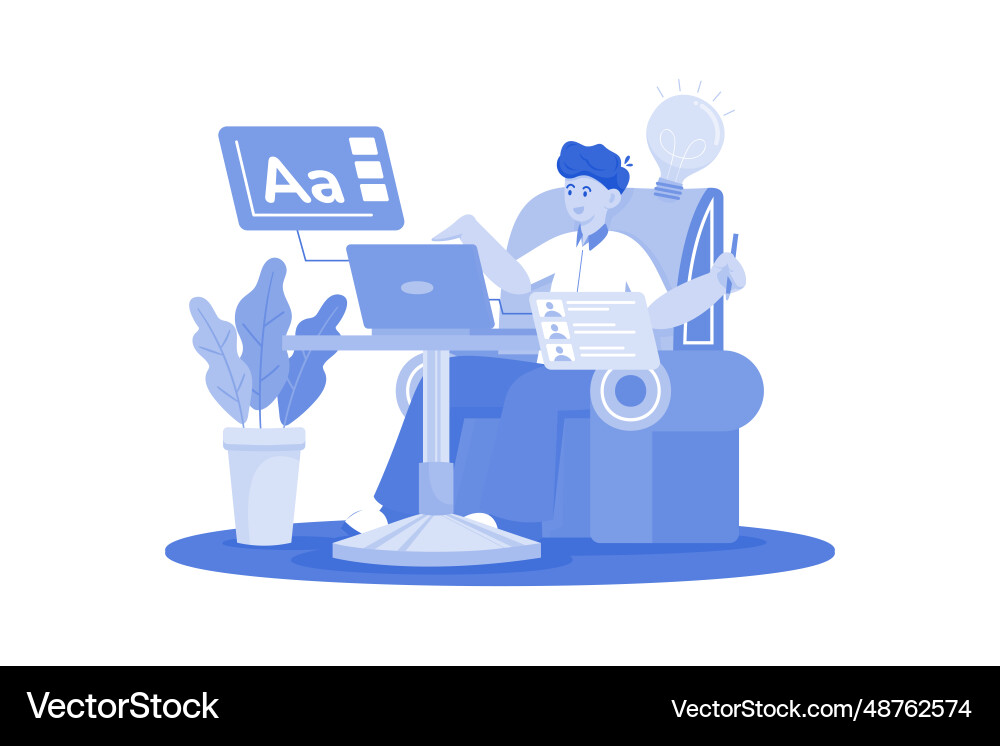 Freelancer handles multiple projects Freelancer handles multiple projects Vector Image