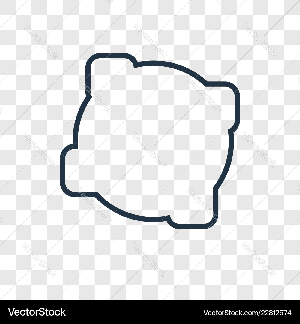 Linear icon isolated on transparent background Linear icon isolated on transparent background vector image