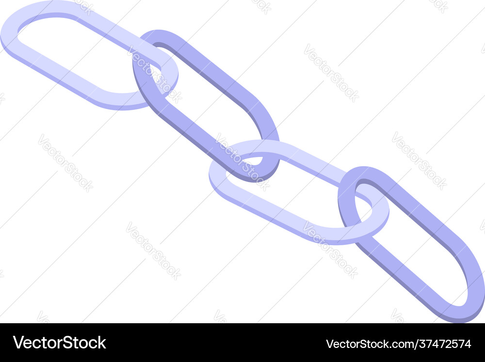 Link url icon isometric style Link url icon isometric style vector image