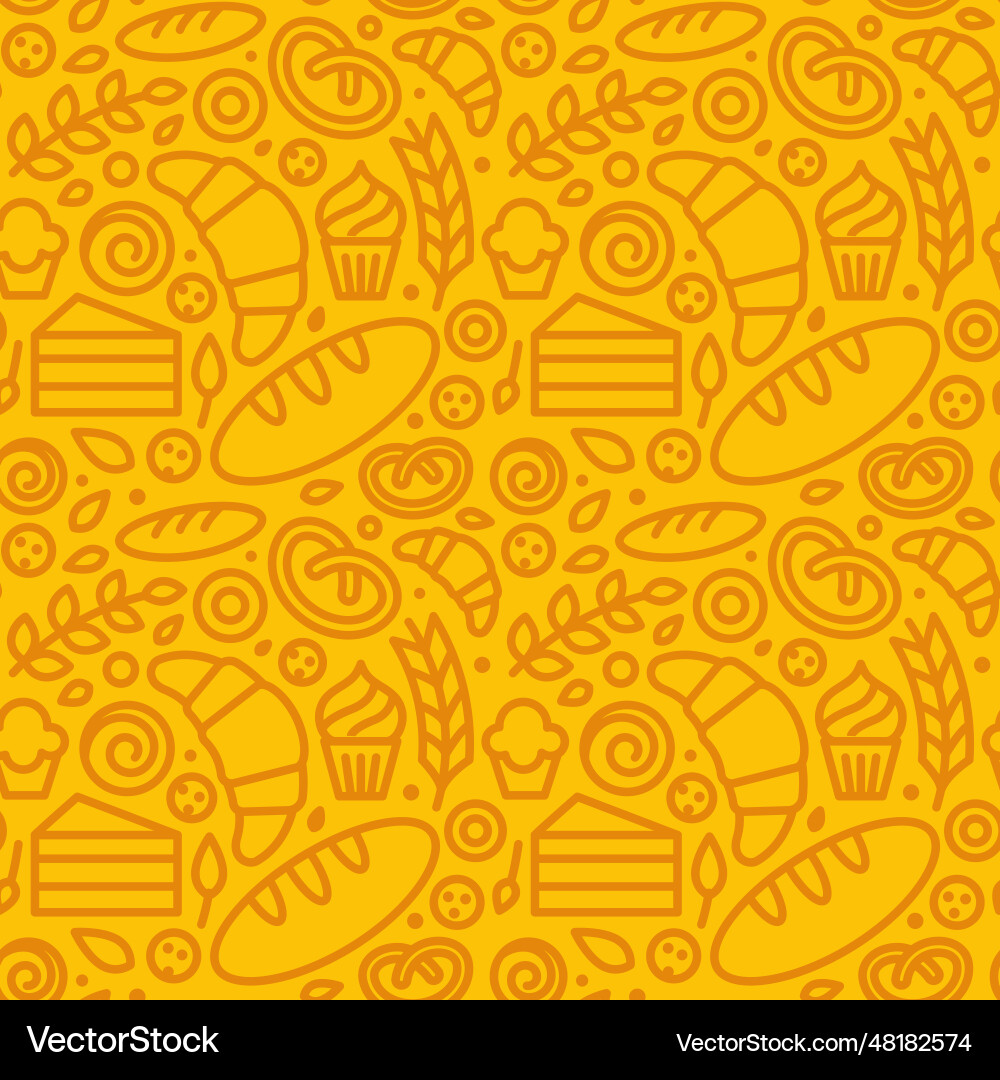 Nahtloses Muster mit linearen Icons und verwandten Nahtloses Muster mit linearen Icons und verwandten vektorbild