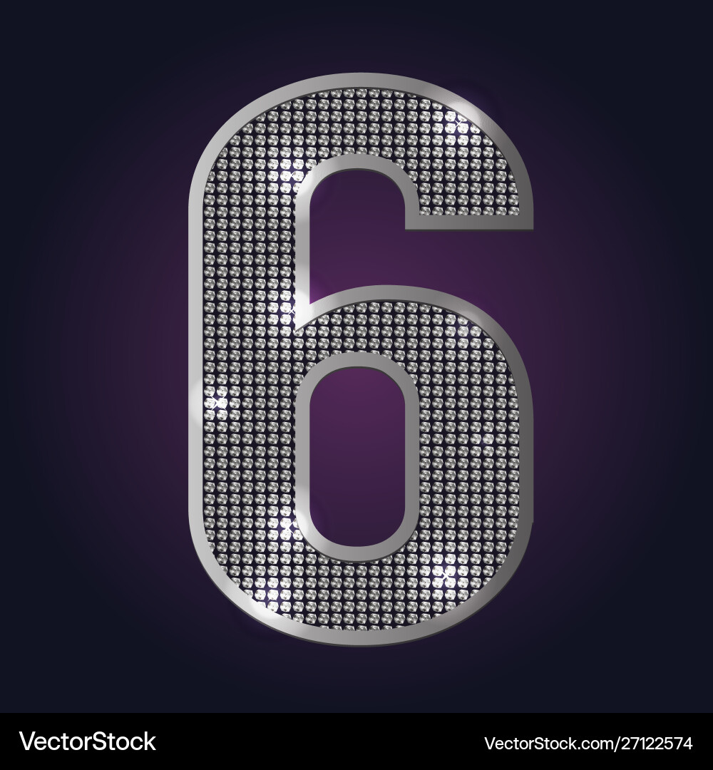Number blink on dark background Number blink on dark background vector image