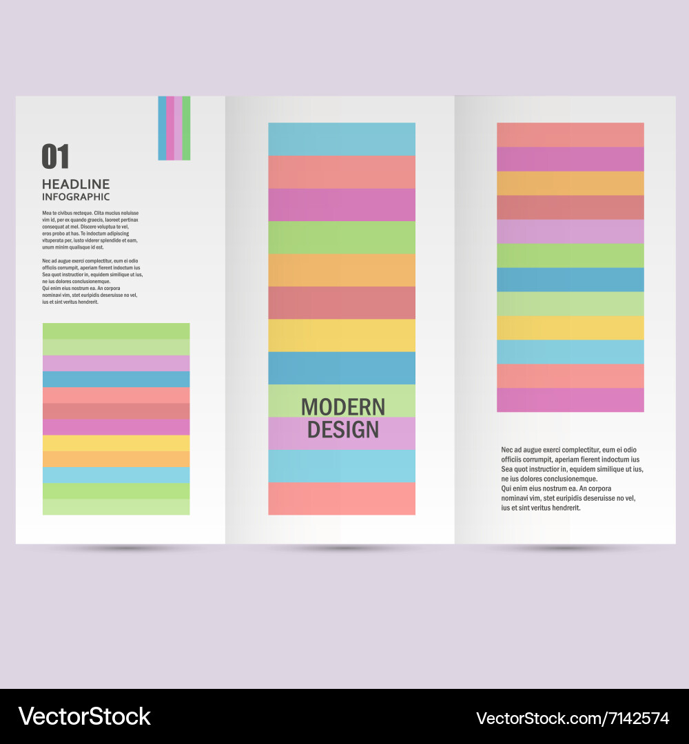 Pattern line abstract design in a4 modern vector image