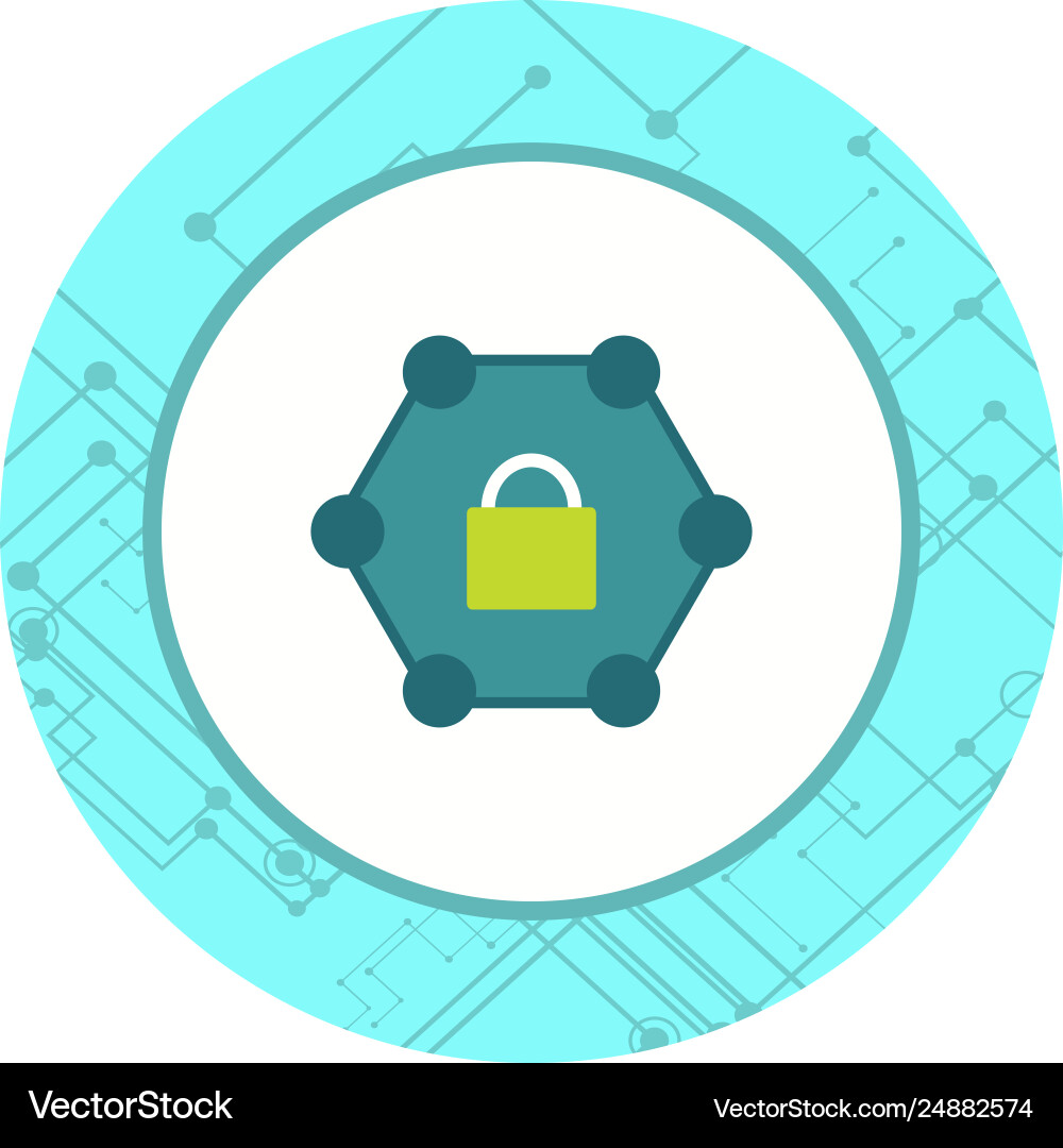 Protected network icon design Vector Image
