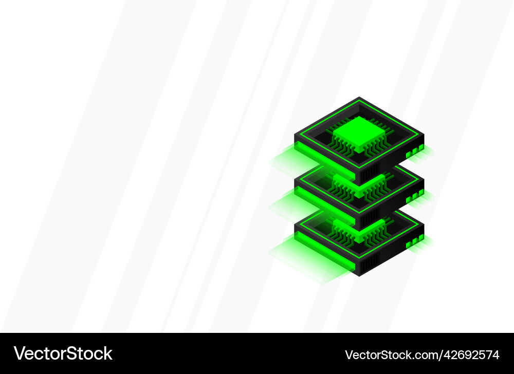 Quantum Computer große Datenverarbeitung Server Quantum Computer große Datenverarbeitung Server vektorbild