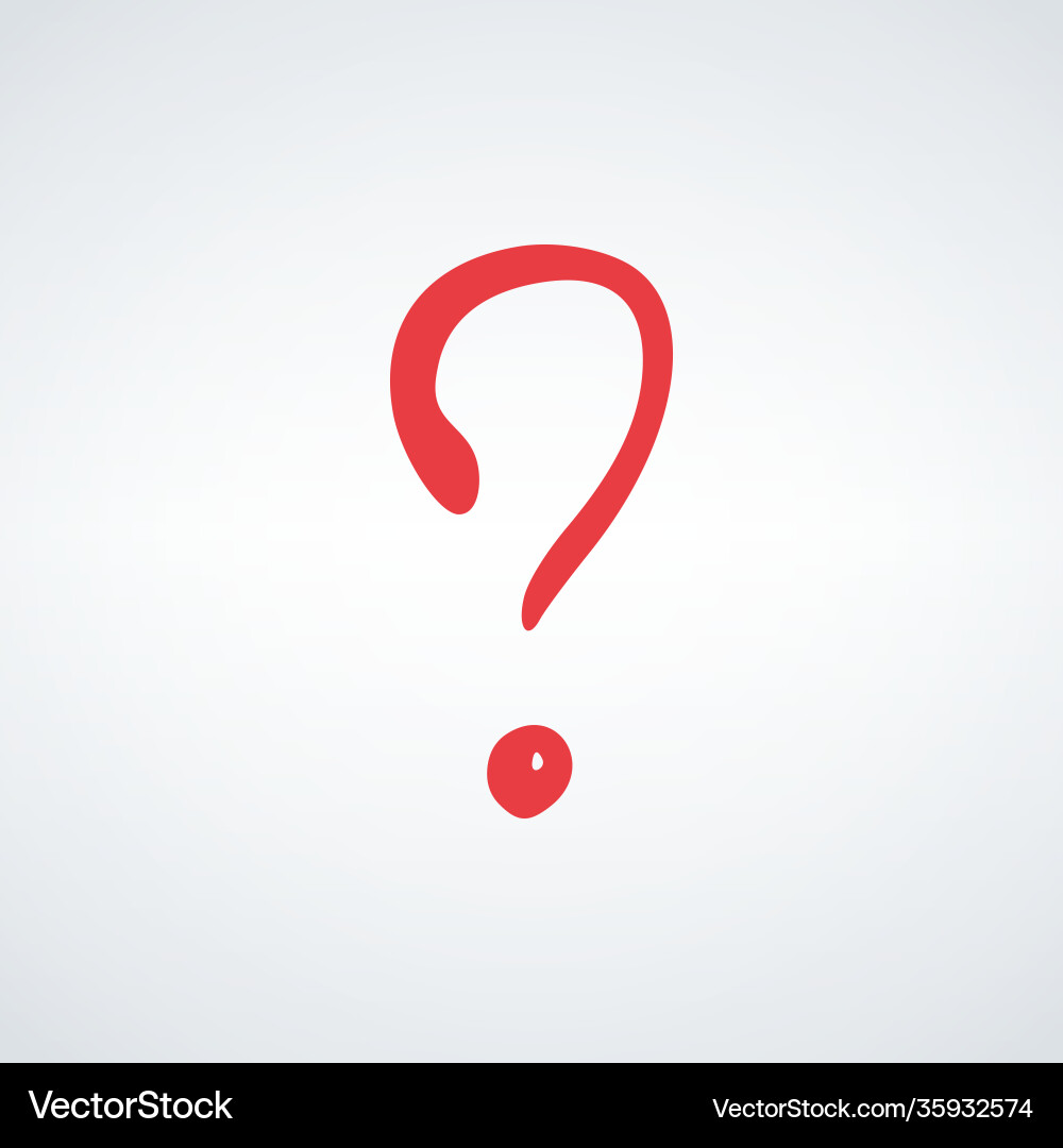 Question mark cartoon and hand drawn sketch Question mark cartoon and hand drawn sketch Vector Image