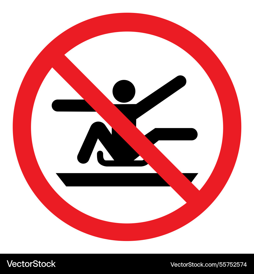 Safety warning sign - do not stretch out Safety warning sign - do not stretch out vector image
