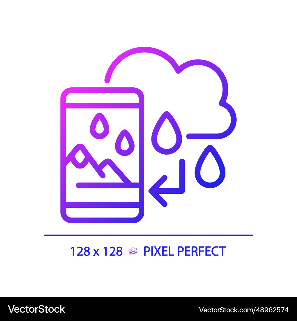 Thin linear gradient augmented reality Thin linear gradient augmented reality vector image