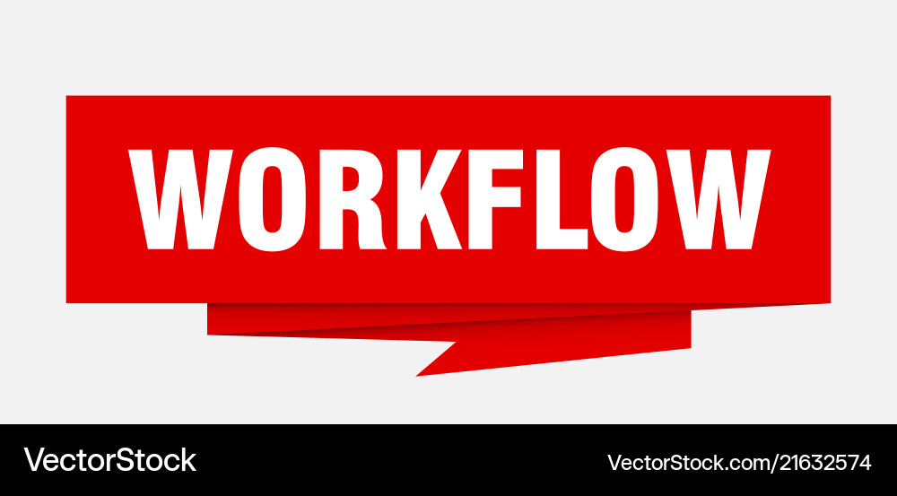 Workflow Vector Image