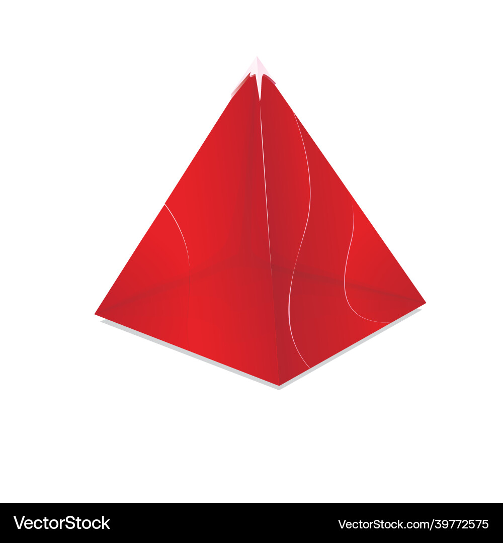 3d element or simple isolated golden shape shiny vector image