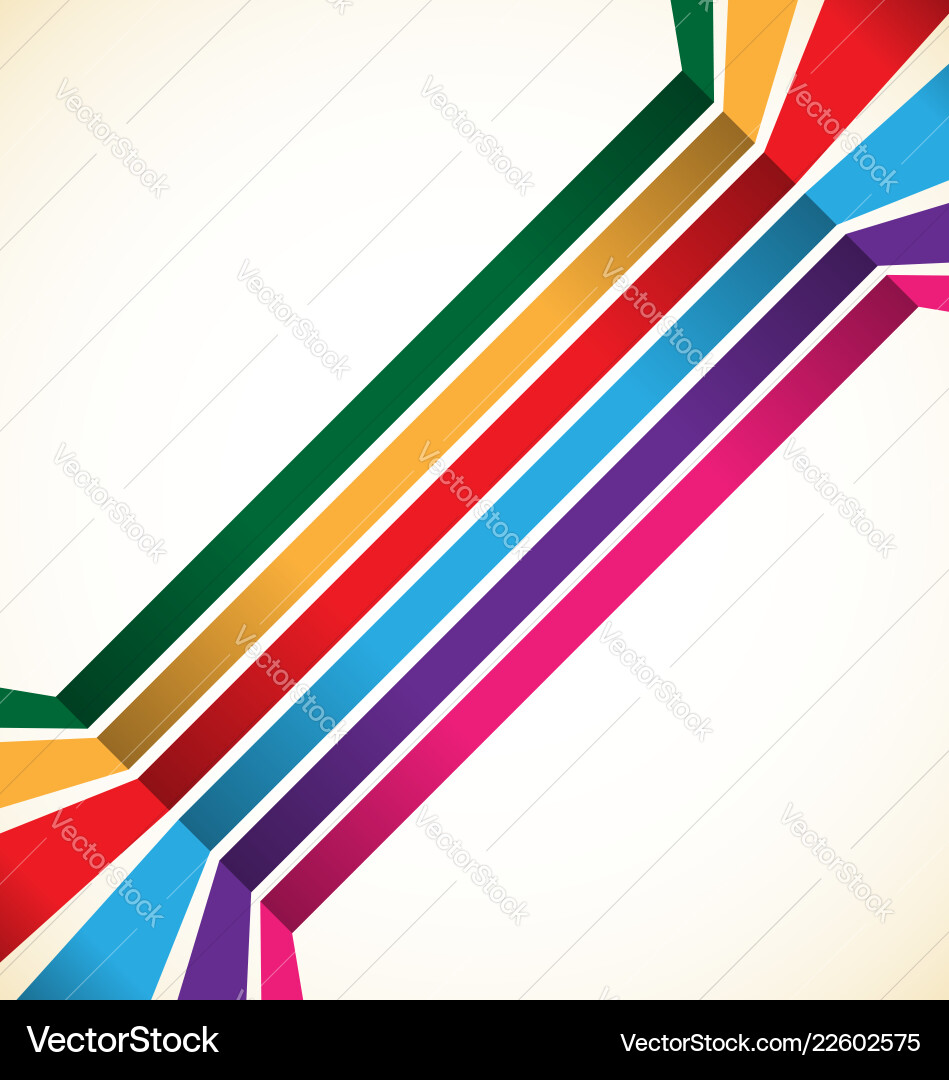 Abstract colorful stripes lines element Abstract colorful stripes lines element Vector Image
