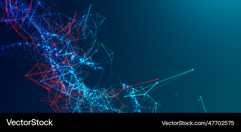 Abstract polygonal background with connecting Vector Image