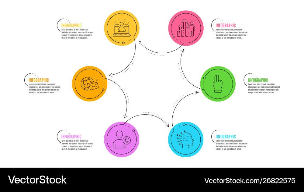 Artificial intelligence click hand and employee Artificial intelligence click hand and employee vector image