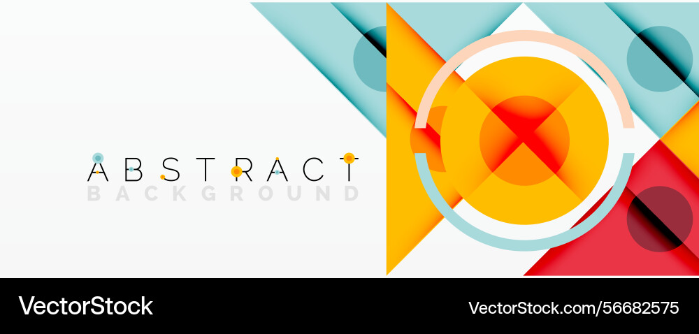 Bright geometric shapes overlap creating dynamic Bright geometric shapes overlap creating dynamic vector image