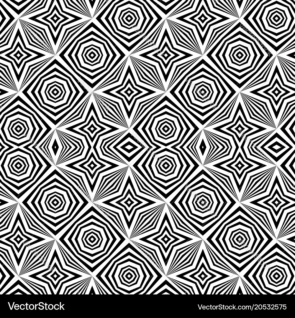 Design seamless monochrome zigzag pattern Vector Image