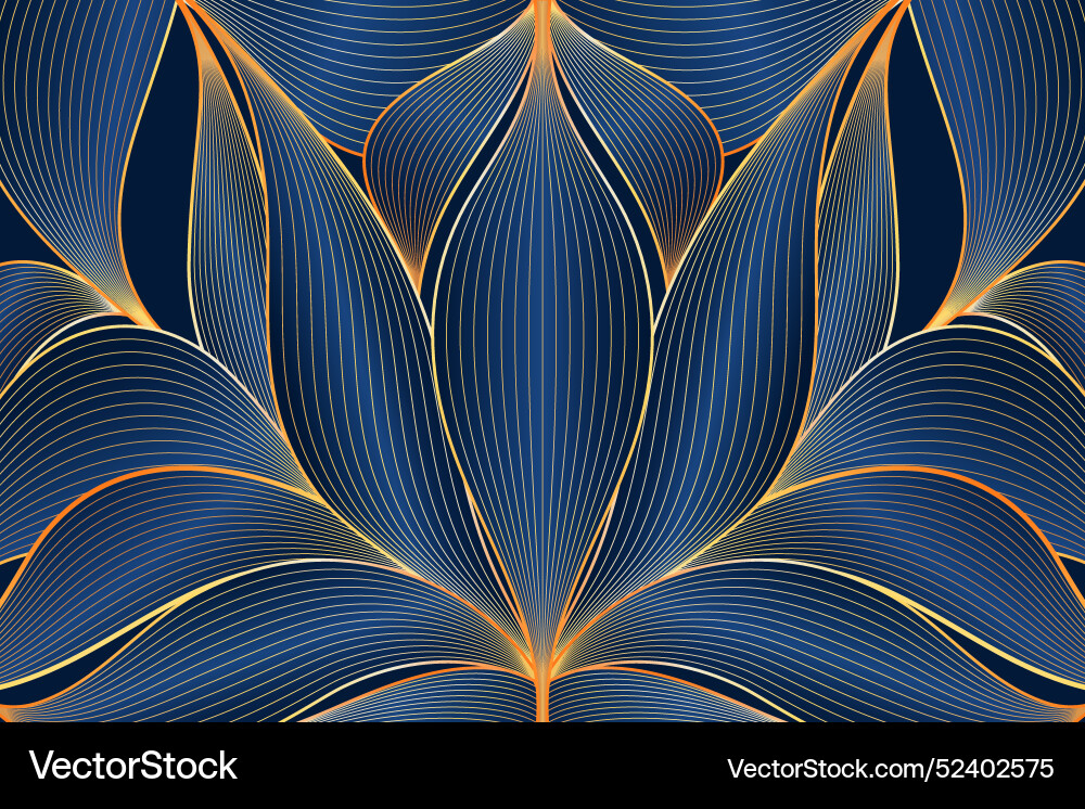 Gradient golden linear background Vector Image