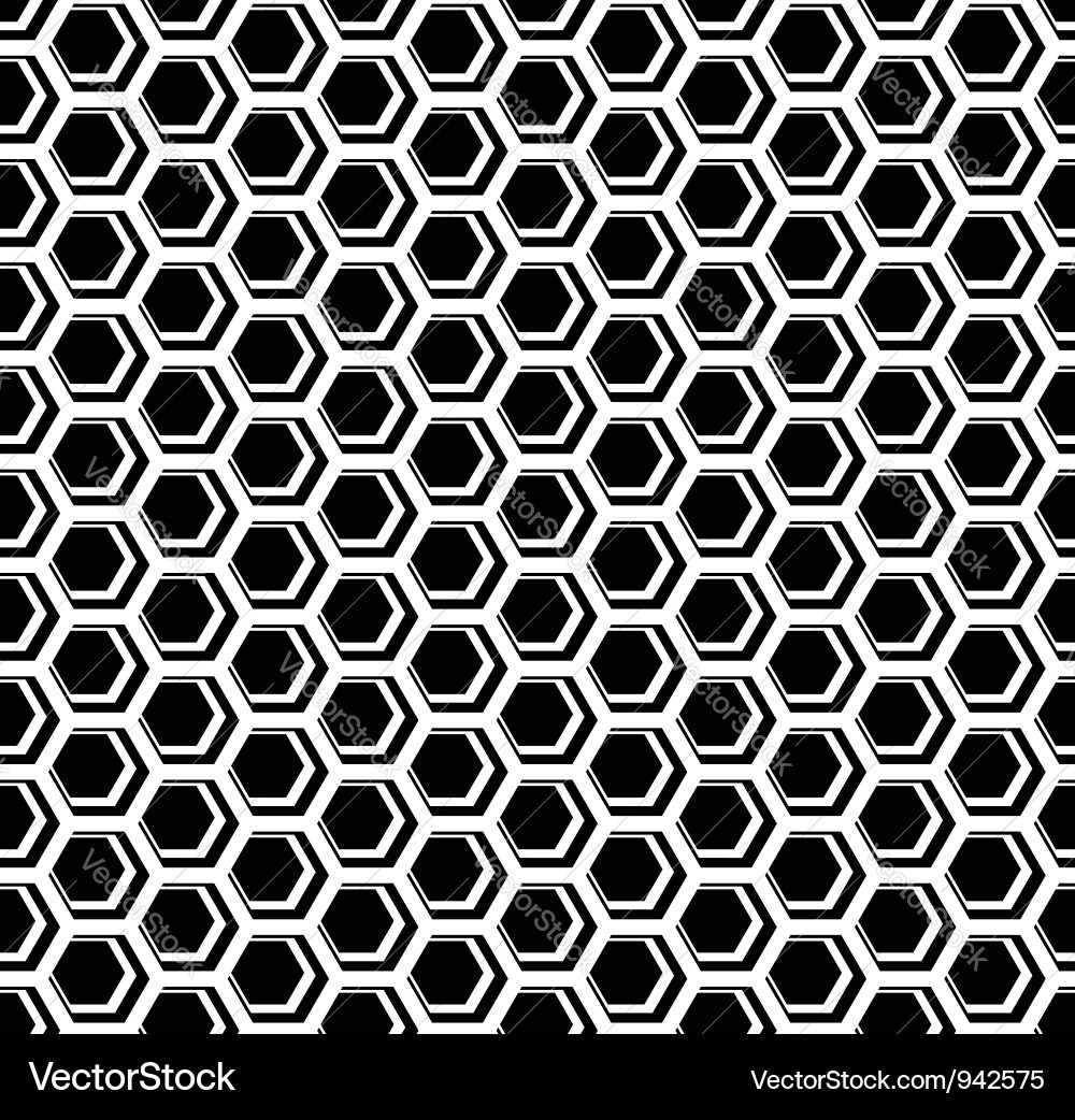 Honeycomb Hexagonal Pattern vector image