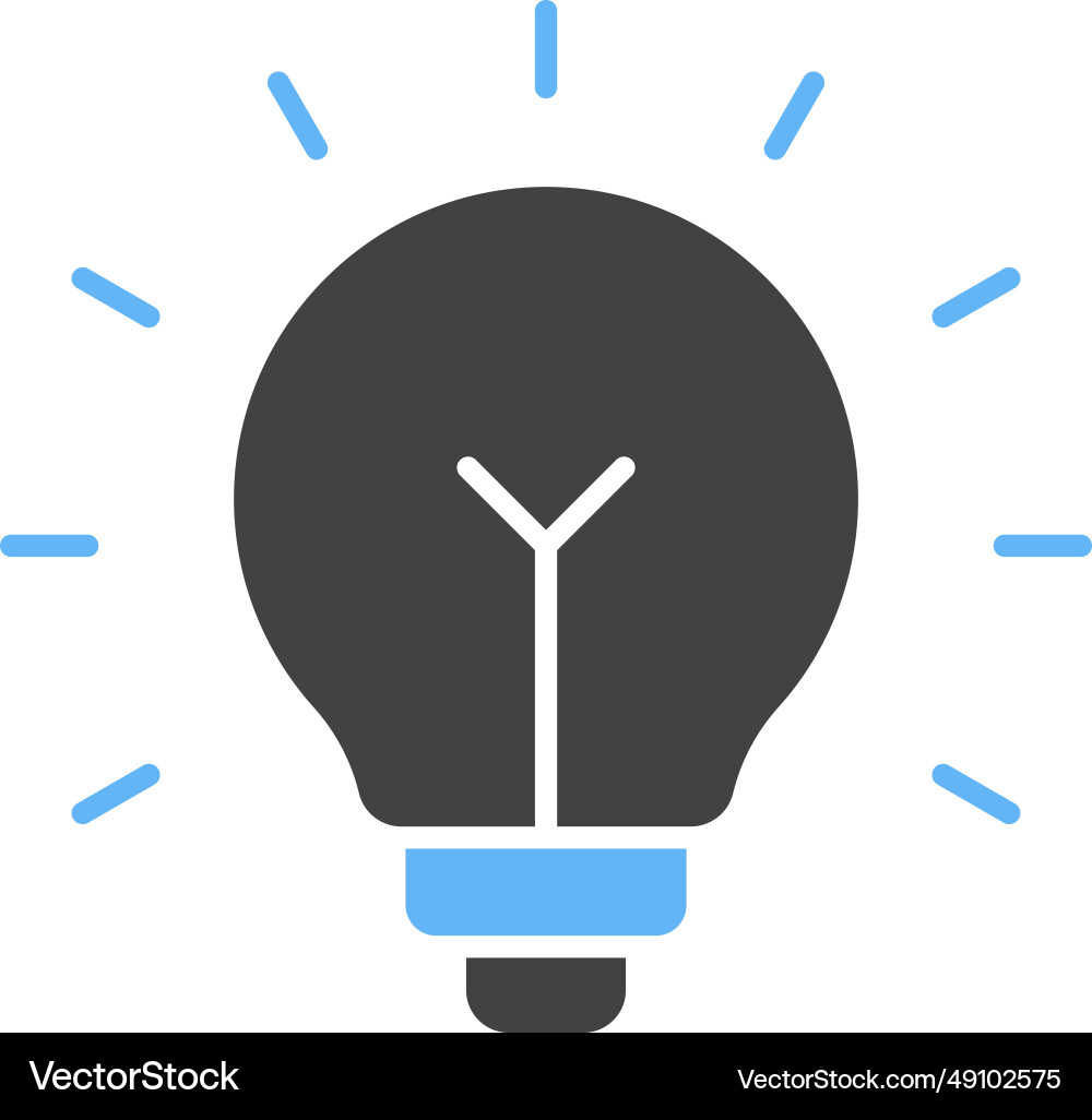 Lightbulb icon image Vector Image
