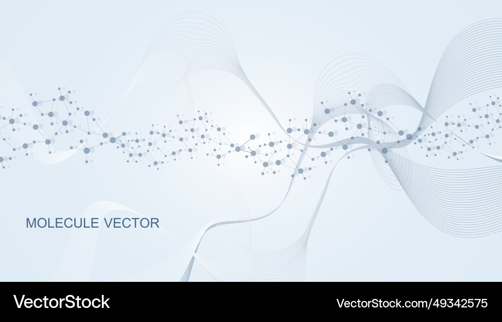 Modern abstract molecules structure for science Modern abstract molecules structure for science vector image