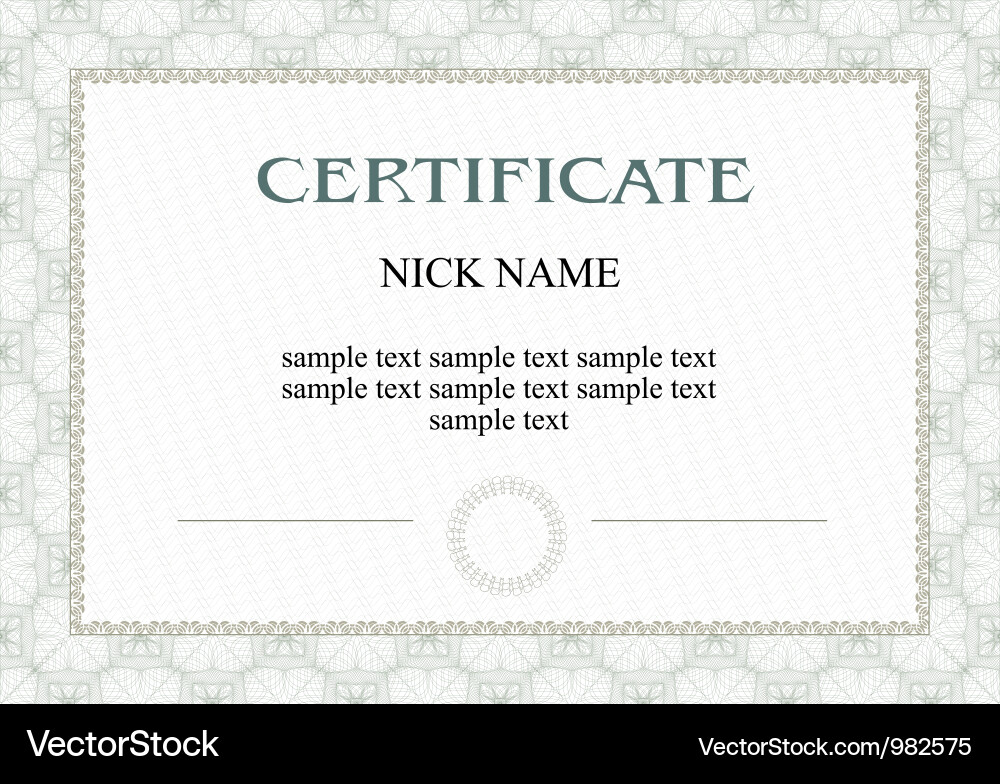 Multicolored Certificate Background vector image