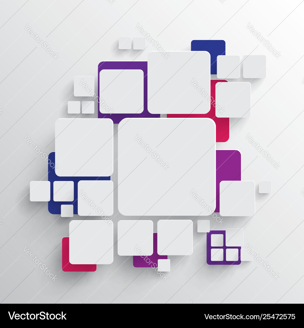 Rounded shape with shadow and colorful circle Rounded shape with shadow and colorful circle vector image
