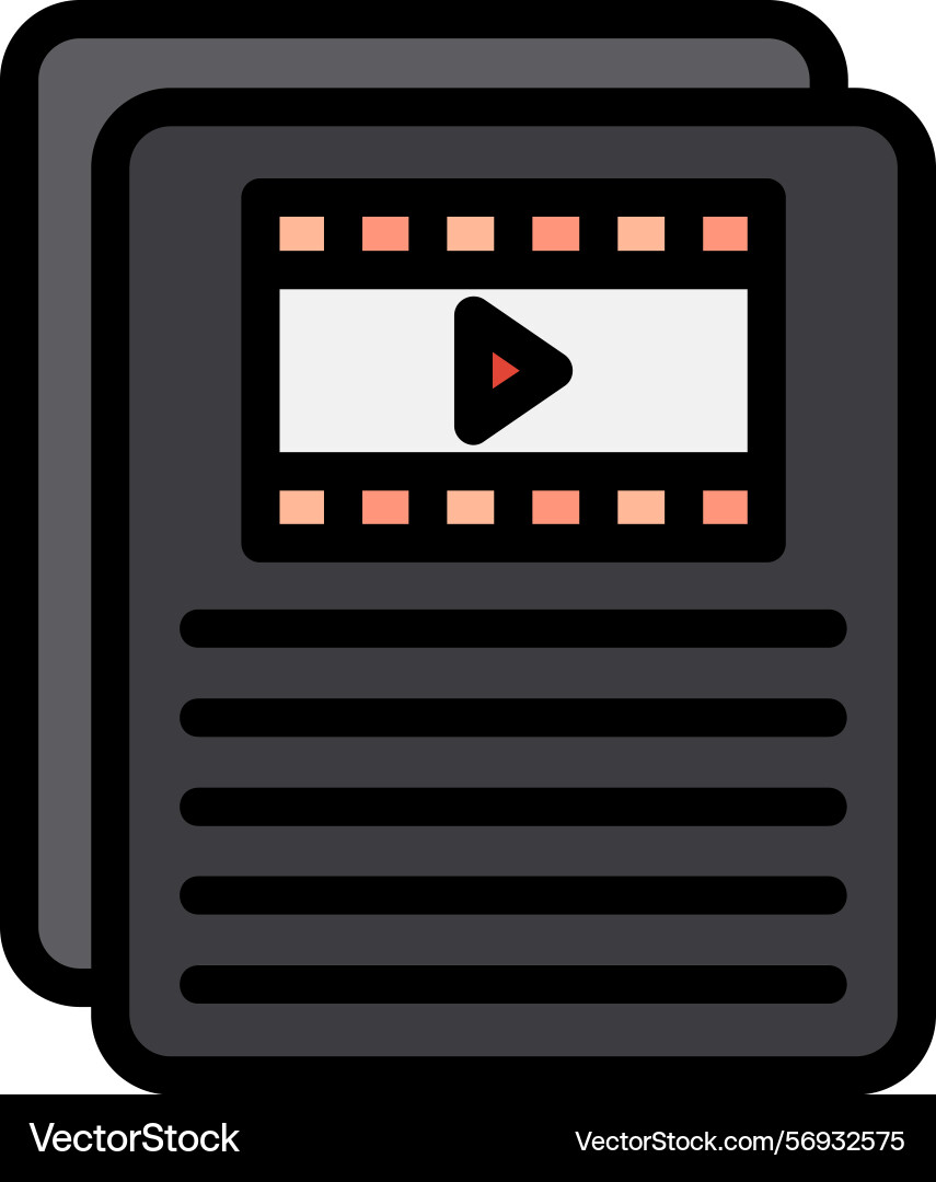 Scripting line filled style icon design Vector Image