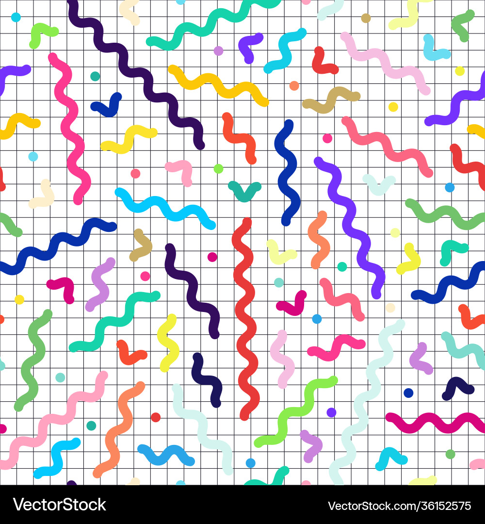 Seamless colorful pattern - retro style Seamless colorful pattern - retro style vector image